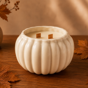 Cream Pumpkin Candle