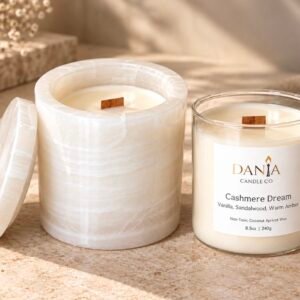 Natural Stone Onyx Candle Set